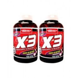 XXLABS X3 THERMOGENIC FATBURNER 120+120Kapslí